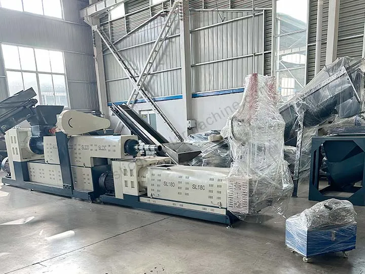 pelletizing machine for plastic recycling