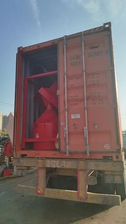 Vertical dryer loaded for delivery