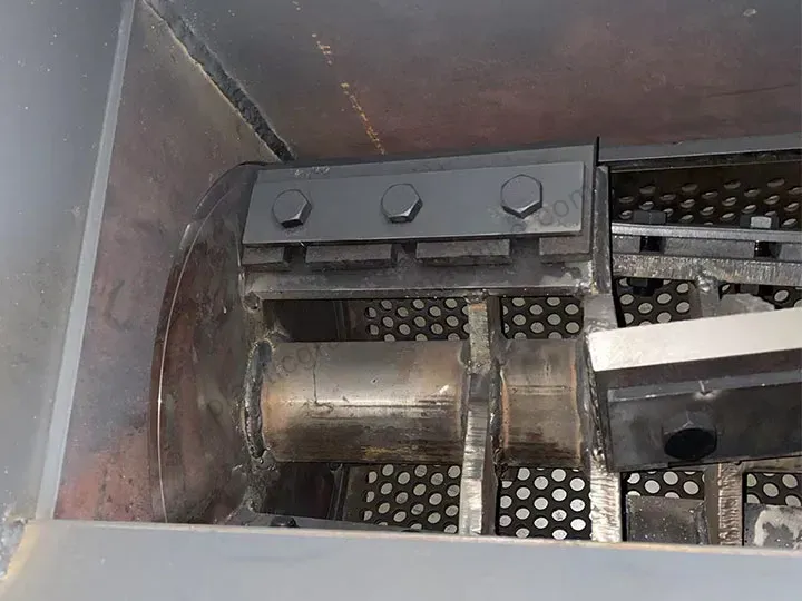 Screen of the plastic shredder