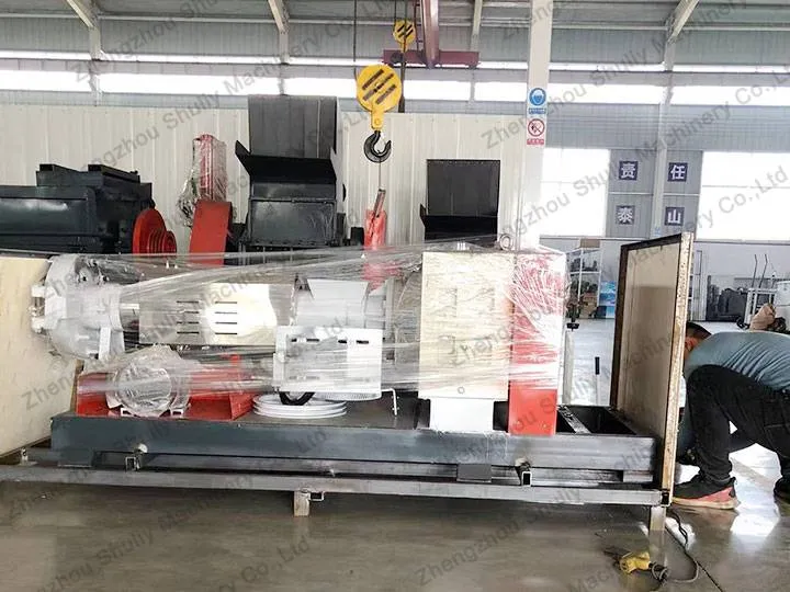 Plastic recycling pelletizing machine shipped to ghana