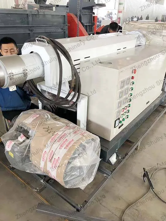 Plastic recycling pelletizing machine shipped to ghana