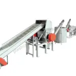 Plastic bottle recycling line