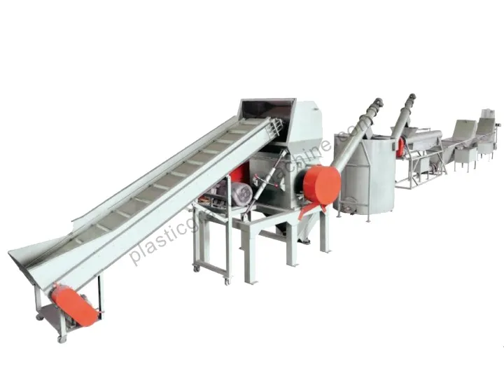 Plastic bottle recycling line