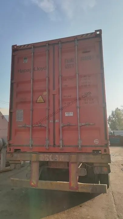 Shipment for pet bottle recycling machines